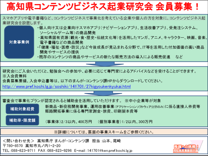 コンテンツビジネスチラシ