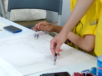 決勝戦中間時間の描画